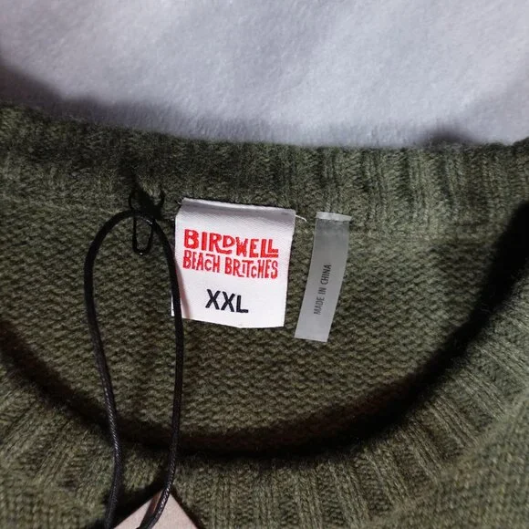 Birdwell Olive Green Crewneck Sweater - Picture 4 of 10